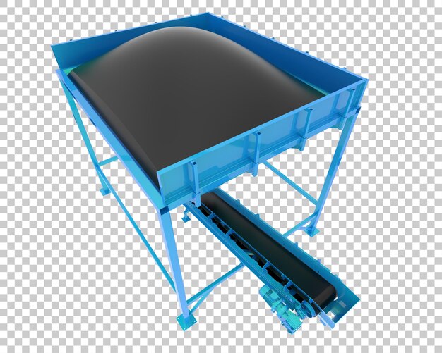 Embudo de arena aislado sobre fondo transparente Ilustración de renderizado 3d