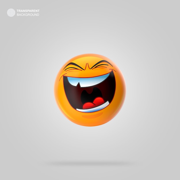 Emoji 3D aislado.