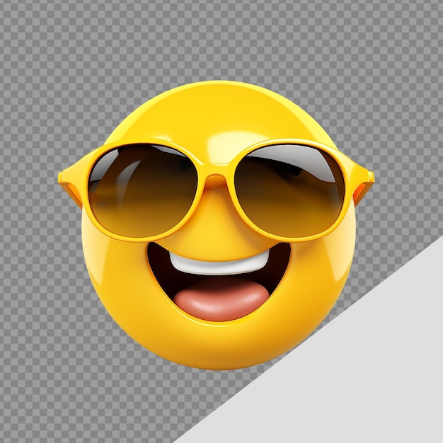 Emoji 3d Drôle Isolé Sur Un Fond Transparent