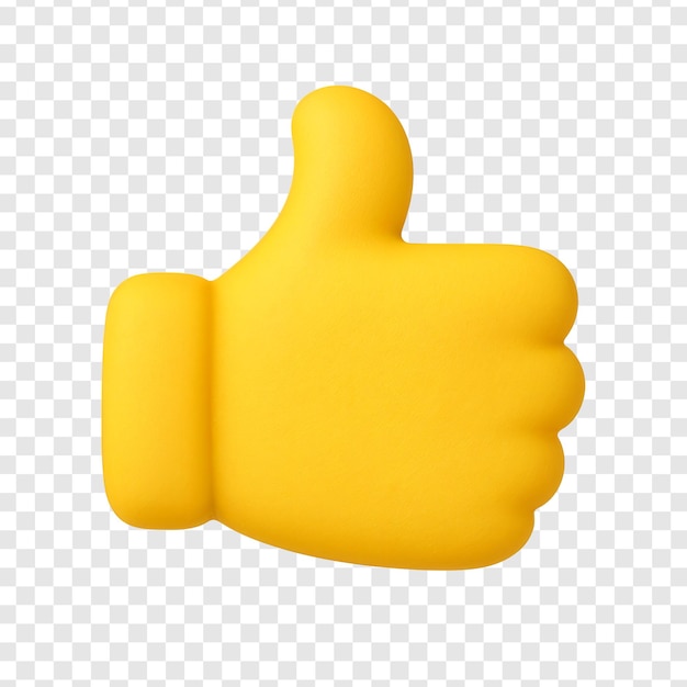 L'émoji 3D du pouce vers le haut