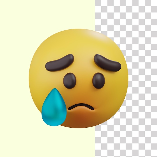 PSD l'emoji 3d est déçu