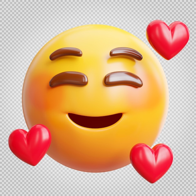 PSD emoji 3d ícone