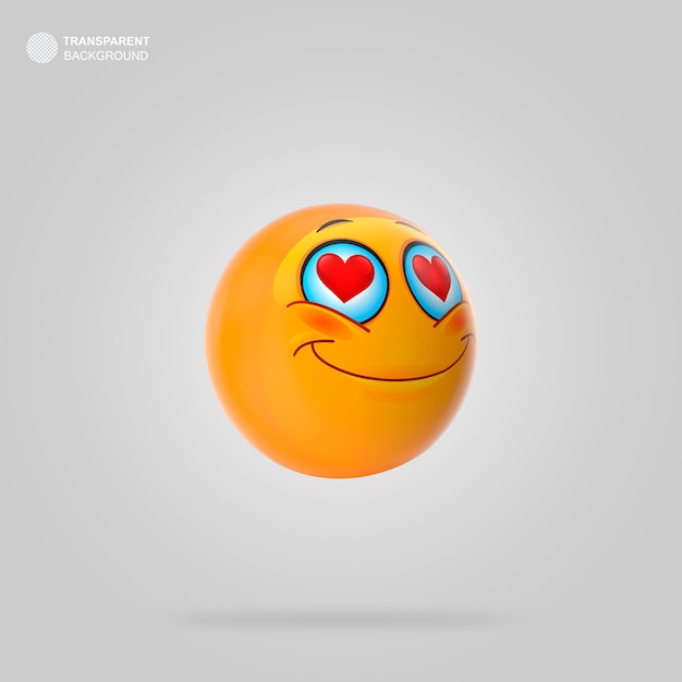 Emoji 3D isolati.