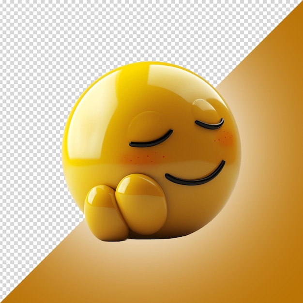 PSD emoji 3d isolé sur blanc