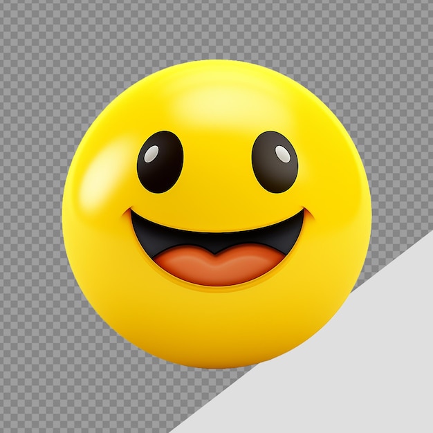 Emoji 3d Isolé Sur Un Fond Transparent