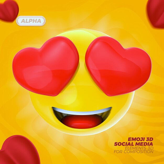 Emoji 3D médias sociaux