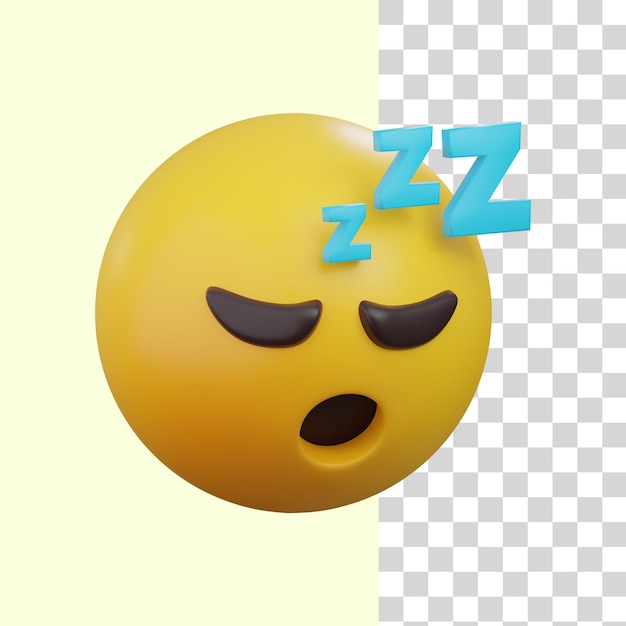 PSD emoji 3d sleppy