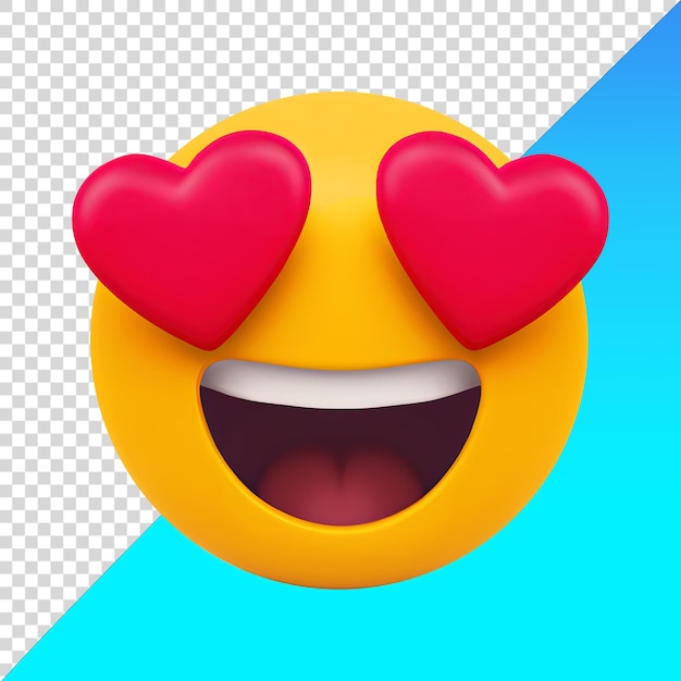 Emoji 3D Verliebt