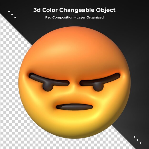 Emoji amarillo amor emoticonos caras con expresiones faciales iconos Emoji estilizados en 3D