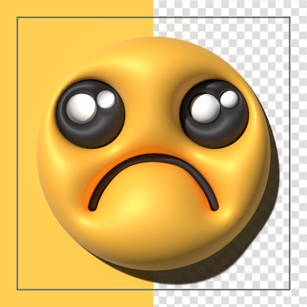 PSD emoji amarillo amor emoticonos caras con expresiones faciales iconos emoji estilizados en 3d