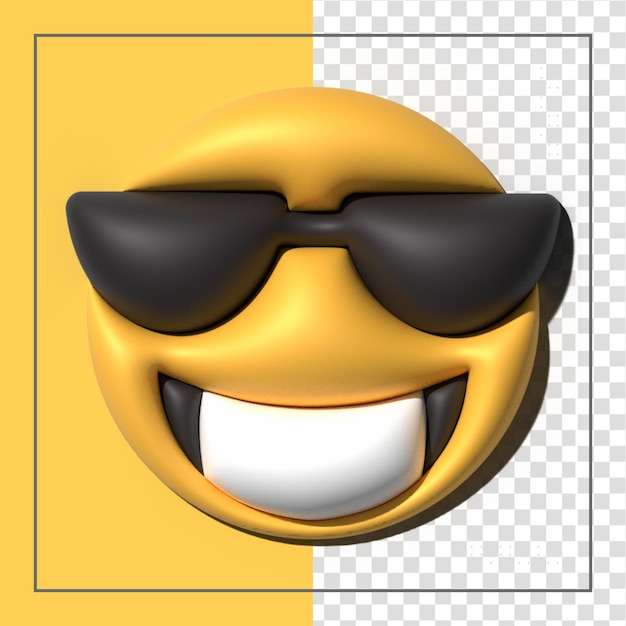 PSD emoji amarillo amor emoticonos caras con expresiones faciales iconos emoji estilizados en 3d
