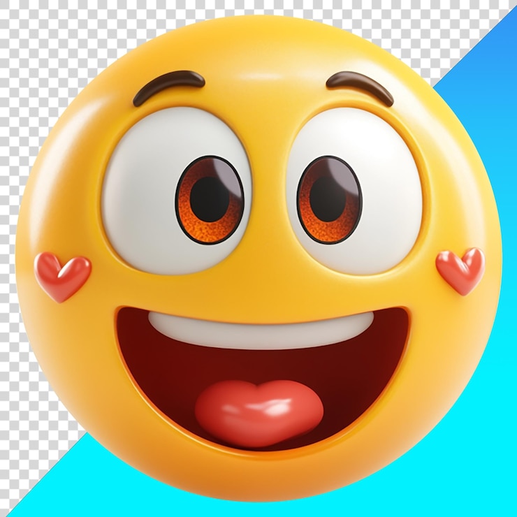PSD emoji apaixonado