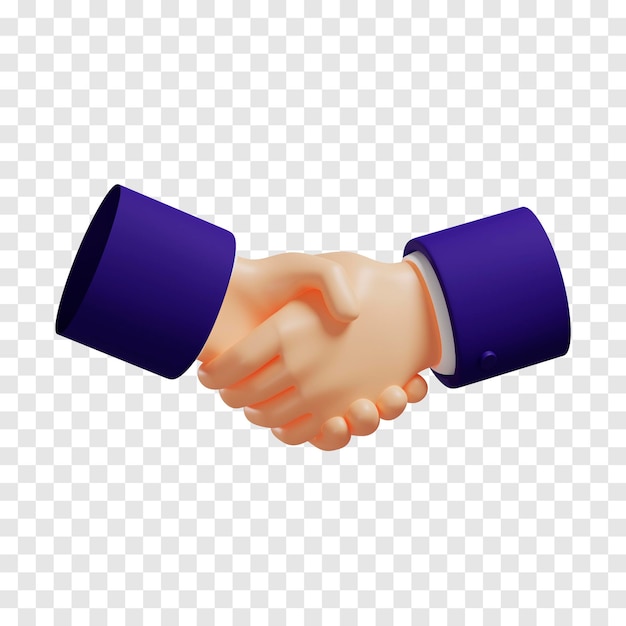 Emoji de apretón de manos aislado