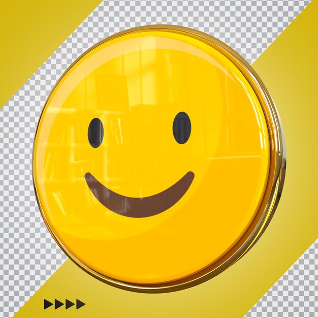 PSD emoji auf facebook 3d-rendering