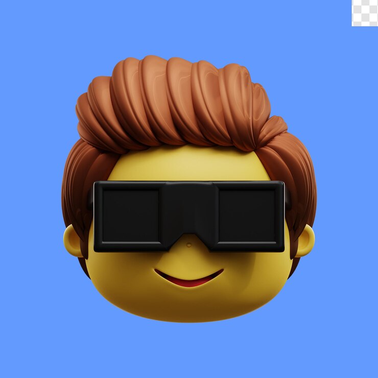 PSD el emoji de la cara es una ilustración 3d.