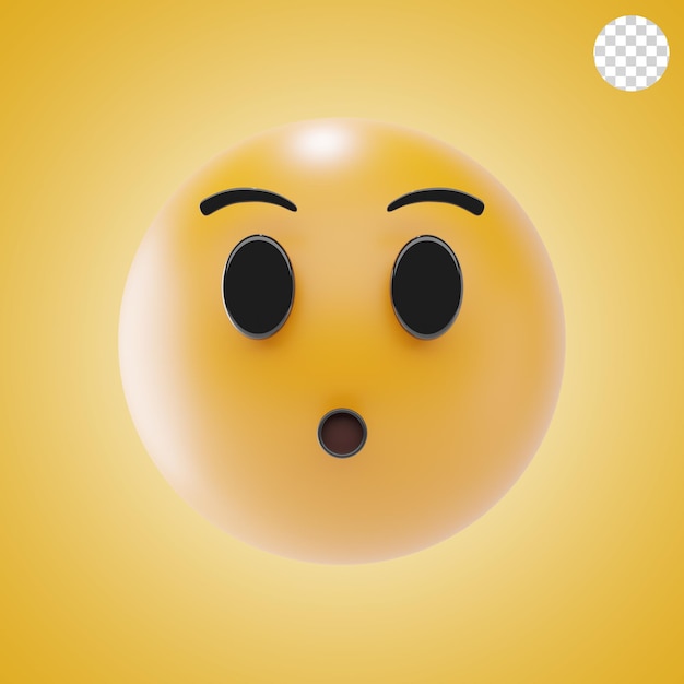 emoji de cara silenciosa icono y ilustración en 3D
