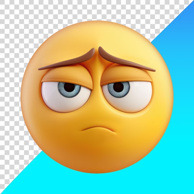 PSD el emoji de una cara triste