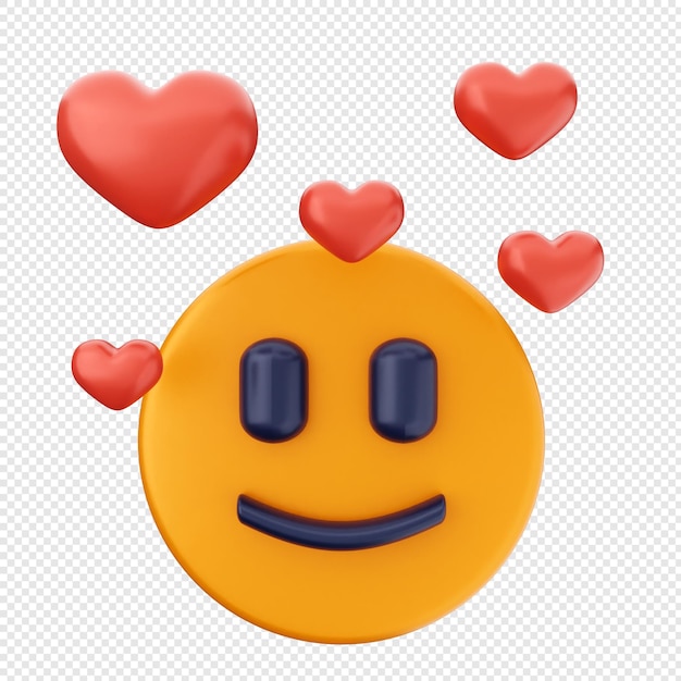 emoji de amor do dia dos namorados 3D