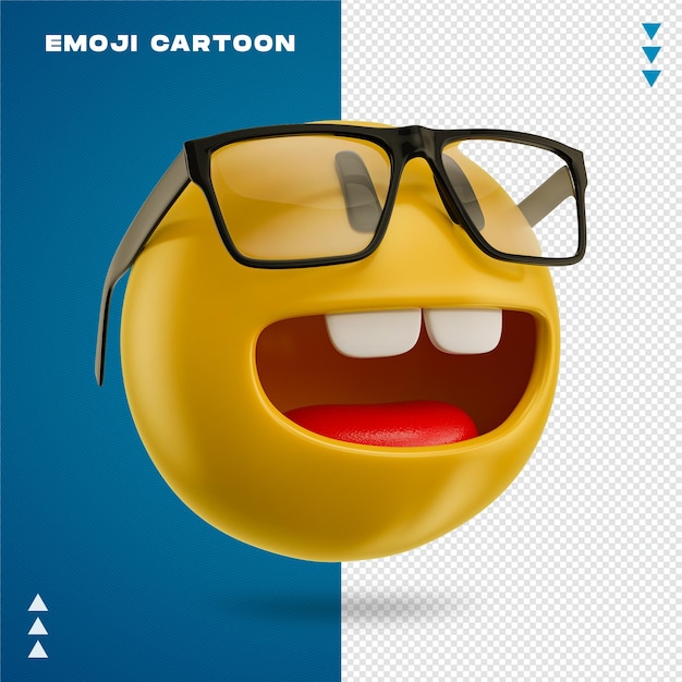 emoji de cara de nerd