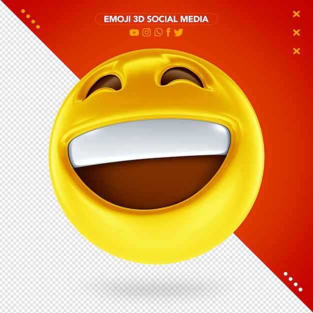 Emoji de cara feliz 3d