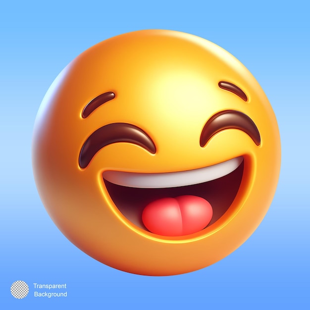 Emoji de cara sorridente em 3d