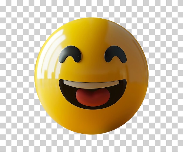 PSD emoji de estilo 3d isolado em fundo transparente png