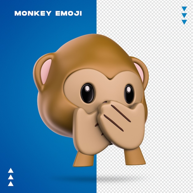 Emoji de macaco realista