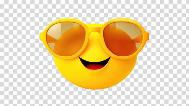 PSD emoji engraçado png em fundo transparente