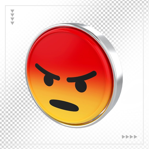 Emoji enojado plata estilos