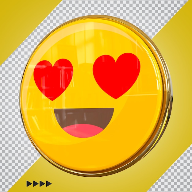 Emoji en facebook 3d render