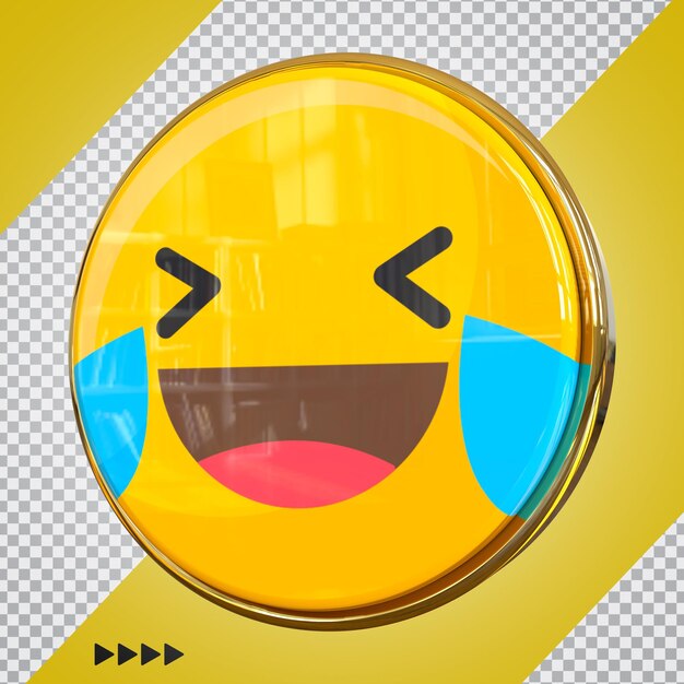 Emoji en facebook 3d render