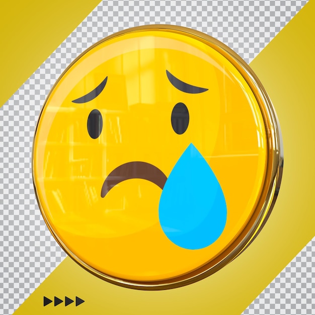 PSD emoji en facebook 3d render