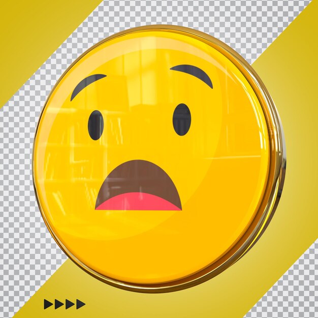 Emoji en facebook 3d render