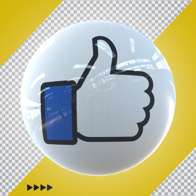 PSD emoji sur facebook rendu 3d