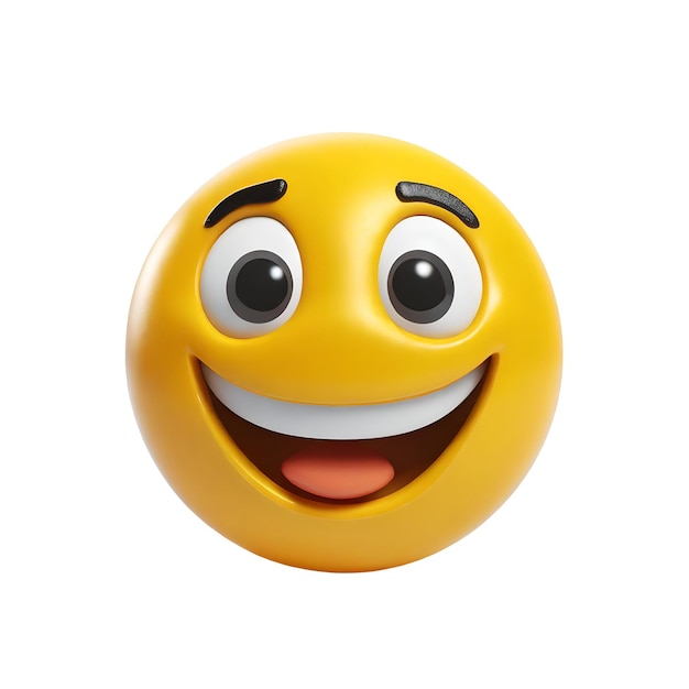 PSD emoji feliz en 3d