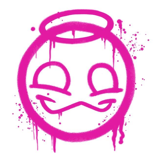 Emoji-graffiti-engel