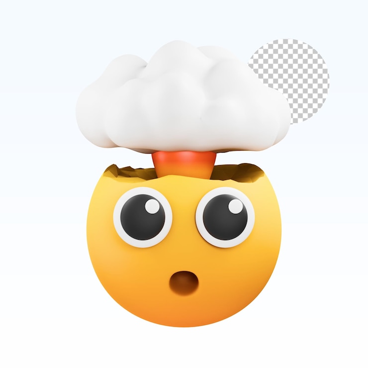 PSD emoji impresionante ilustración en 3d