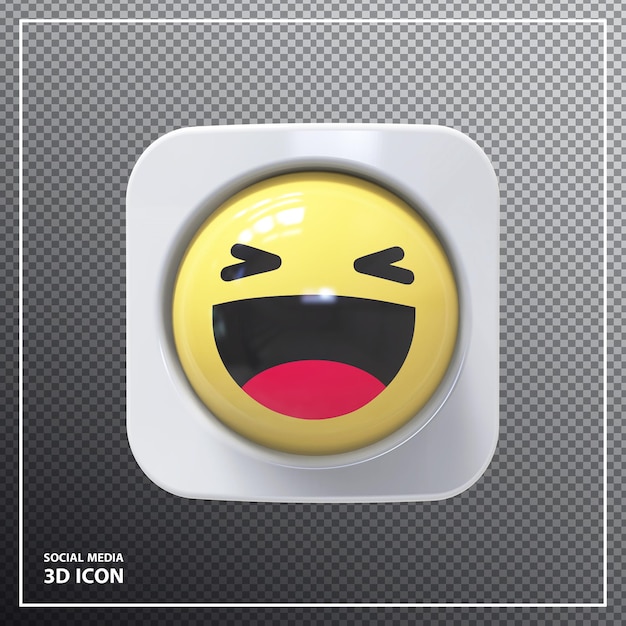 Emoji jaja redes sociales estilo elemento 3d render