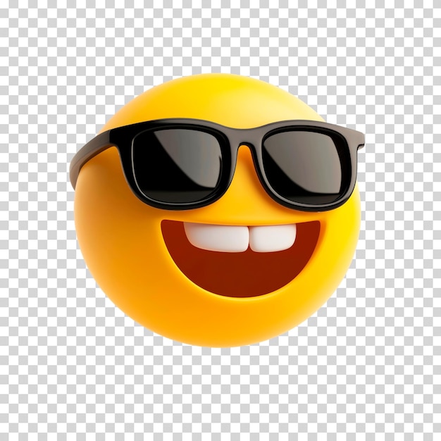 Emoji legal com óculos de sol