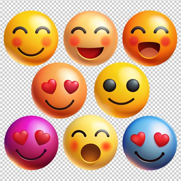 emoji misto em fundo branco