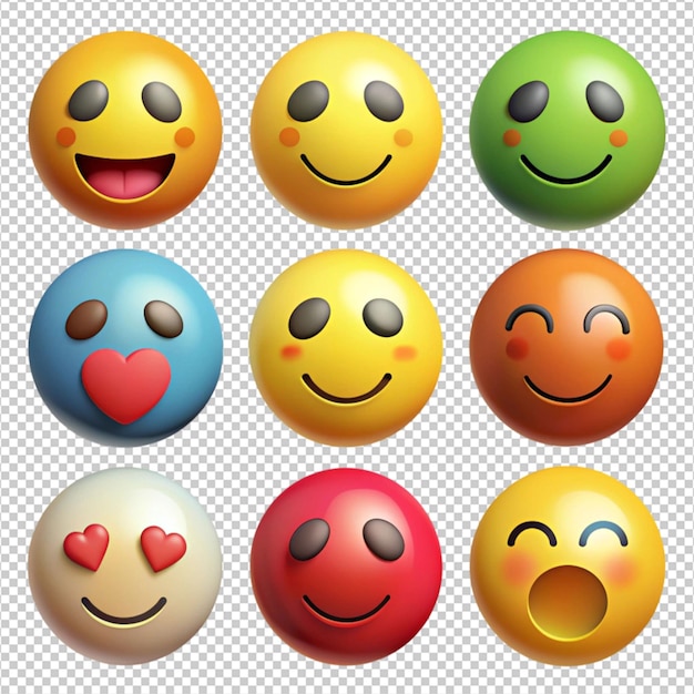 emoji misto em fundo branco
