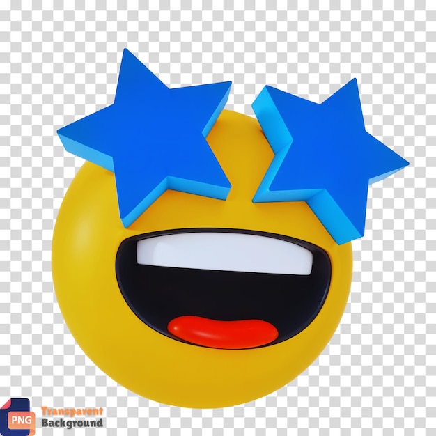 Emoji mit sternenförmigen Augen