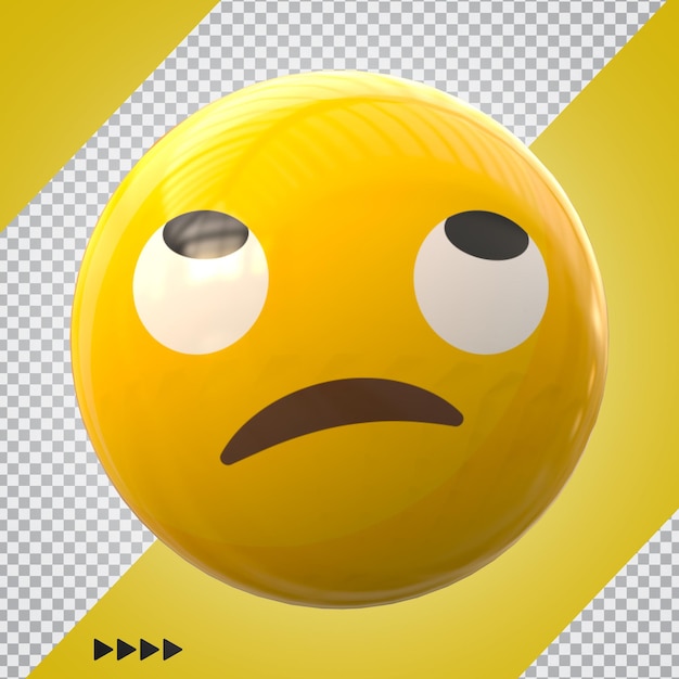 Emoji no facebook 3d render