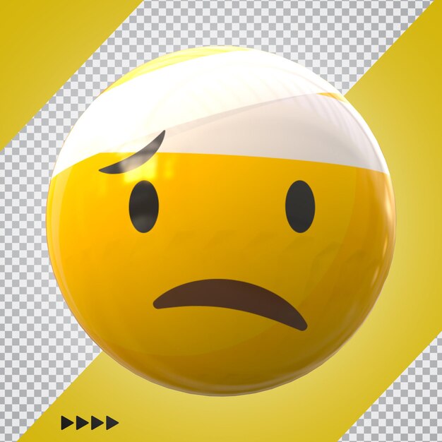 Emoji no facebook 3d render