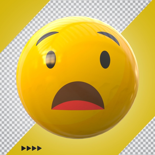 Emoji no facebook 3d render