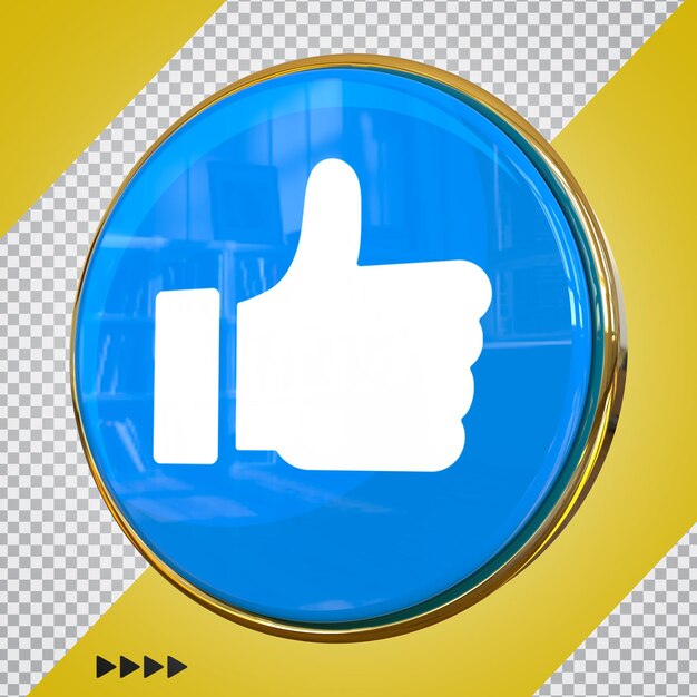 Emoji no facebook 3d render