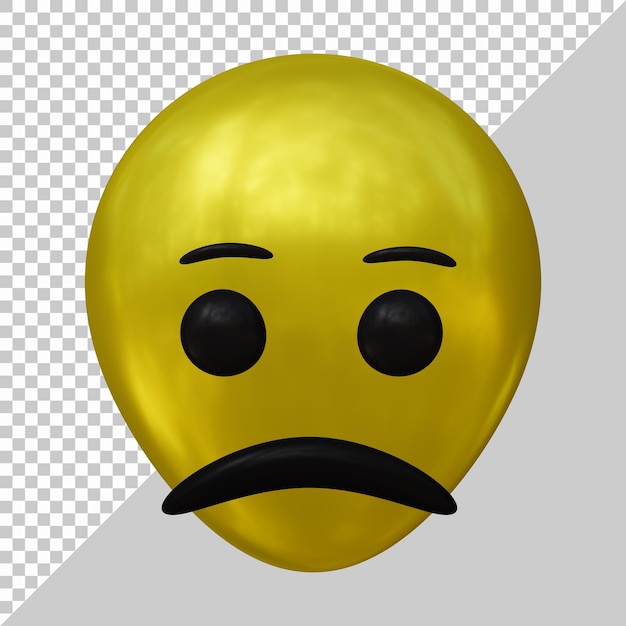 Emoji ou emoticon para mídias sociais em renderização 3d