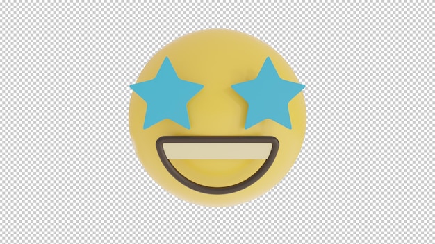 Emoji png animado vista frontal