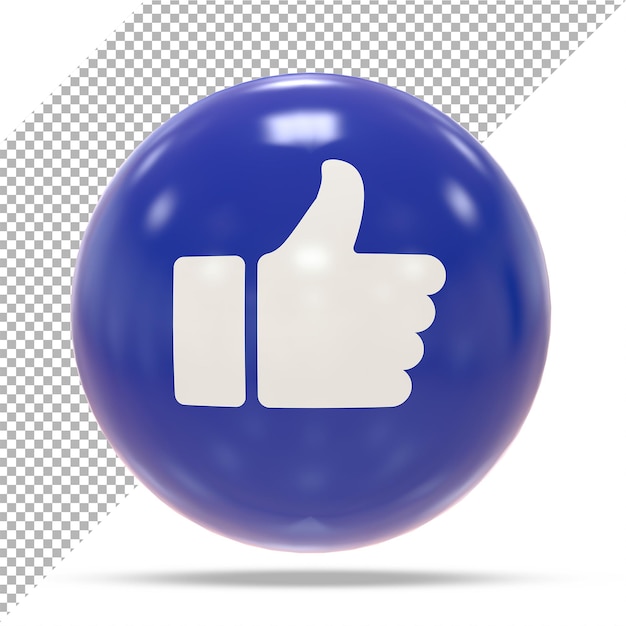 emoji de reacción de facebook como render 3d