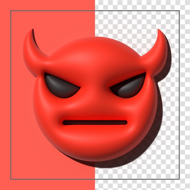 PSD emoji rojo amor emoticonos caras con expresiones faciales iconos emoji estilizados en 3d